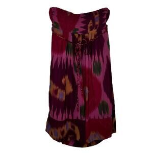 American Eagle Y2K Mini Tube Top Printed Dress Women’s Size 4 New‎ NWT